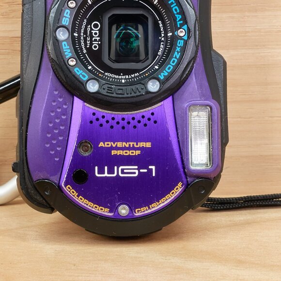 Pentax Optio WG-1 / 14MP / 5x Zoom / Waterproof Shockproof Dustproof / Purple - Picture 4 of 11